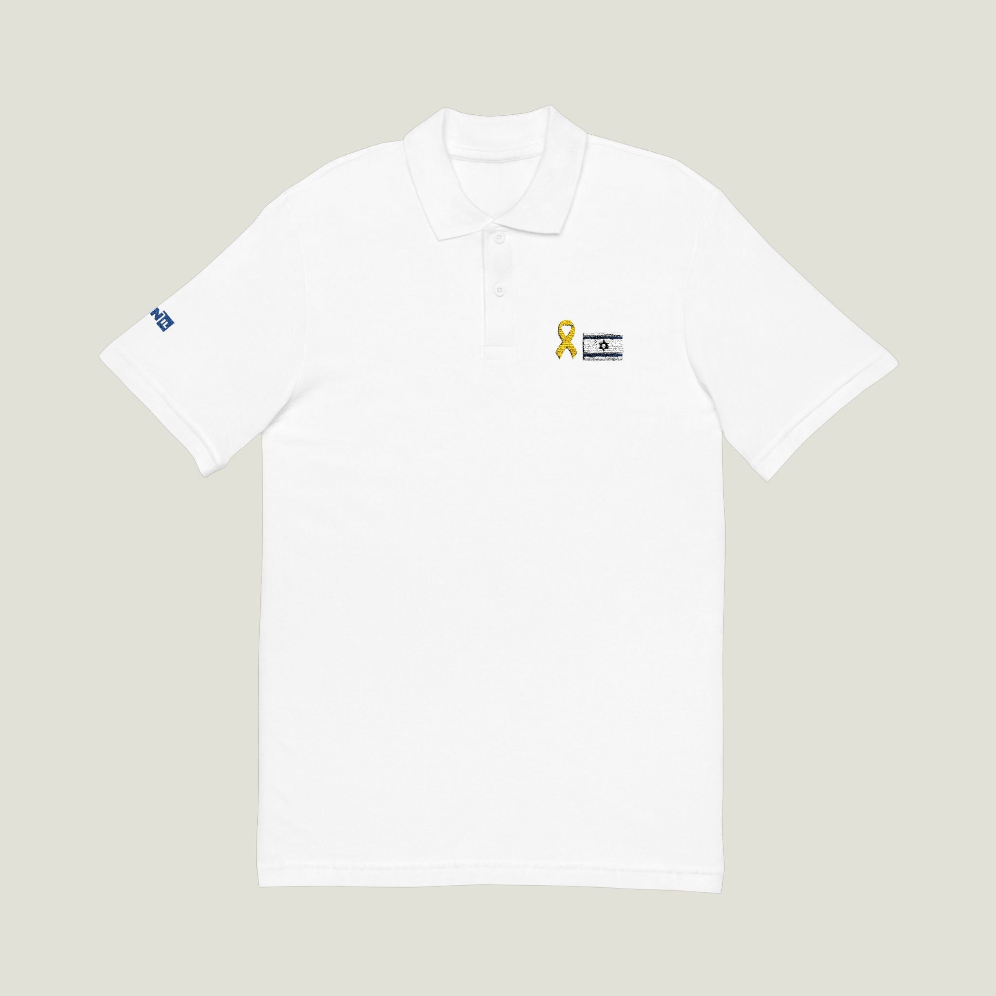 Support Pins Embroidered Polo Tee