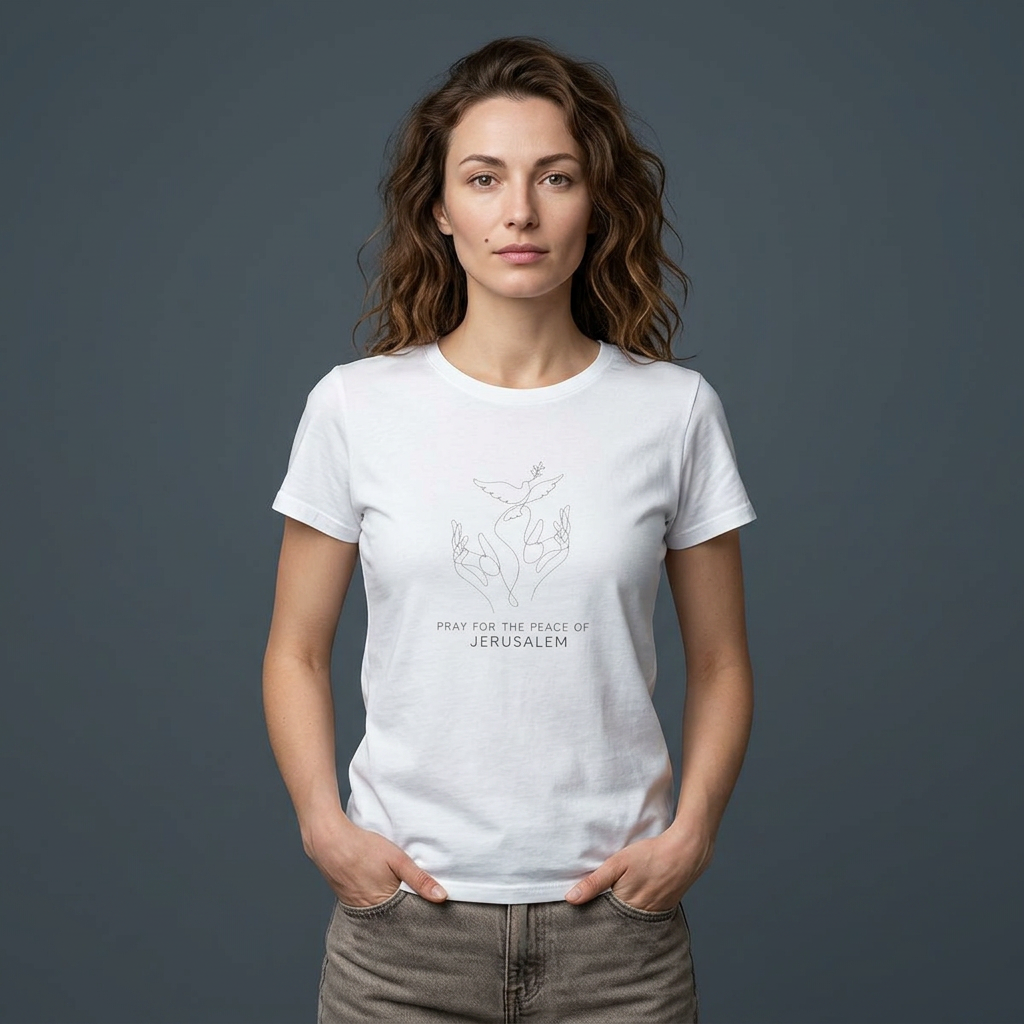 Pray For The Peace Of Jerusalem, Women's Soft style T-shirt