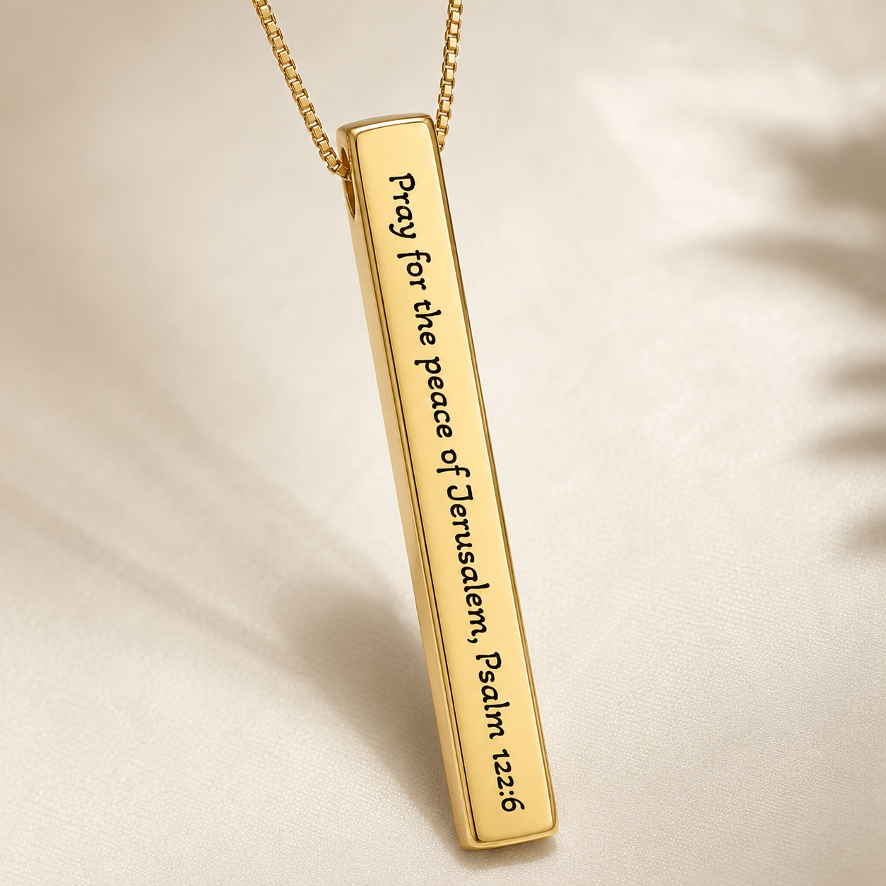 Pray For The Peace of Jerusalem, Neckless