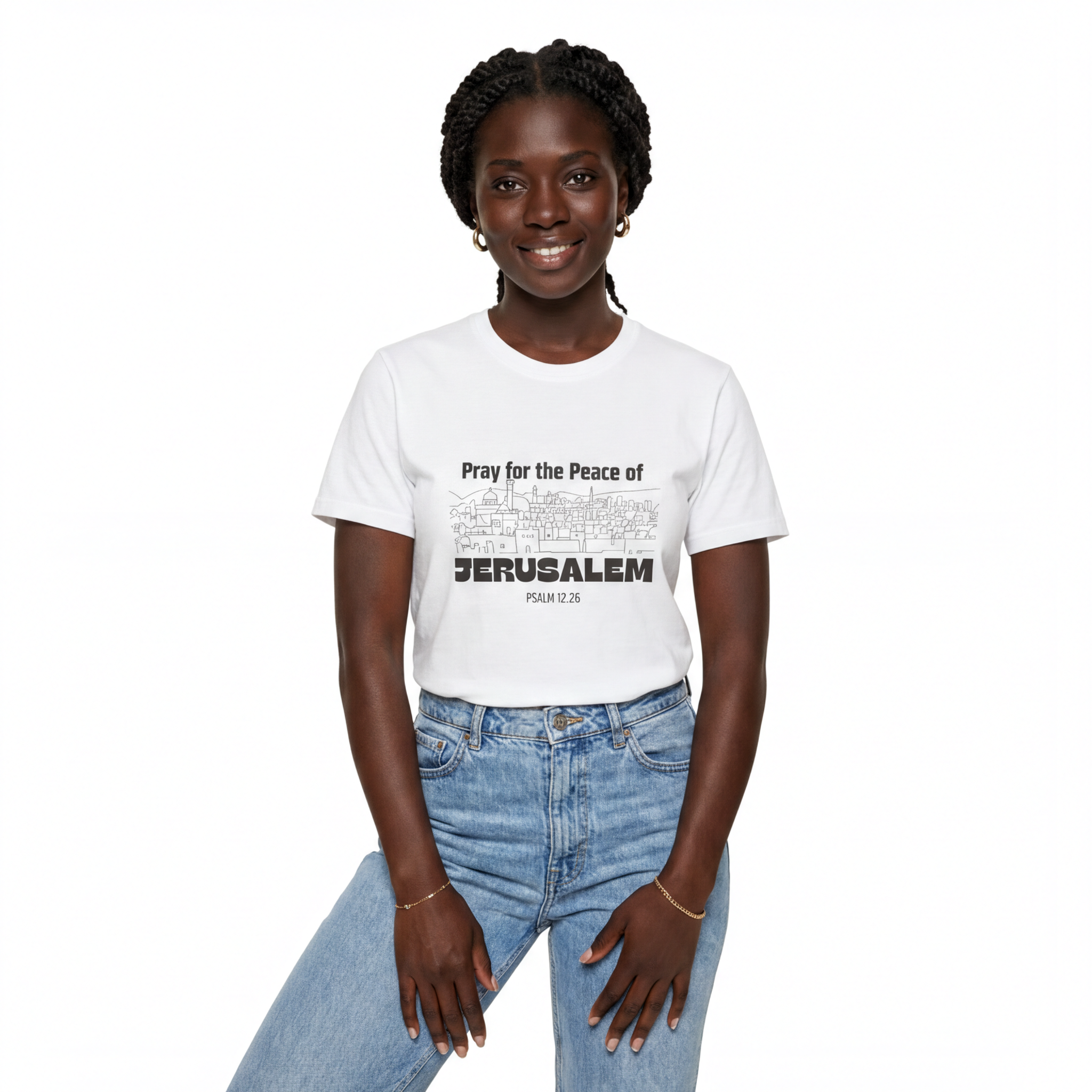 Pray For The Peace Of Jerusalem , Unisex T-Shirt