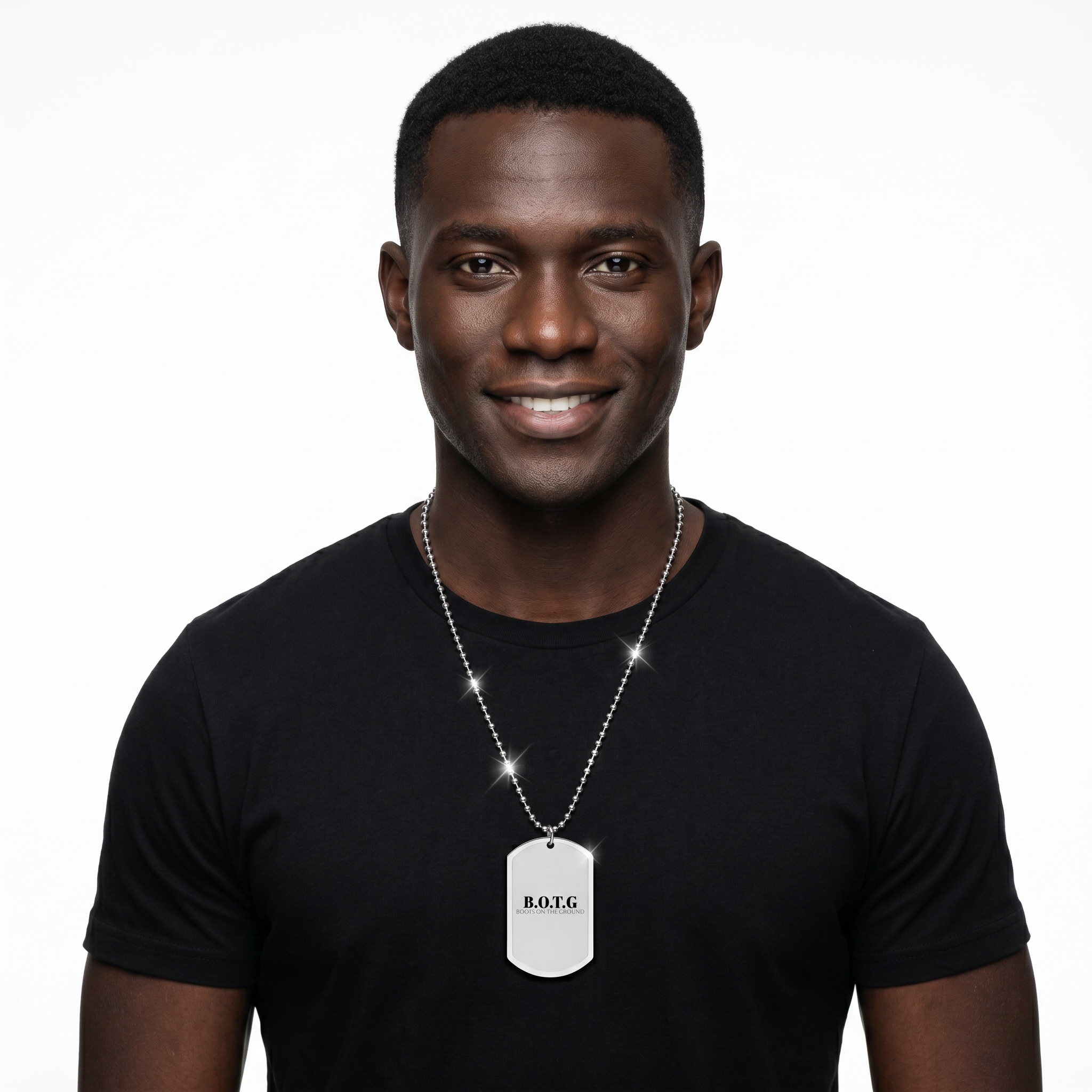 Boots on the Ground, Dog Tag with Chain